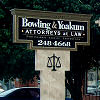 Bowling & Yoakum Attorneys at Law sign